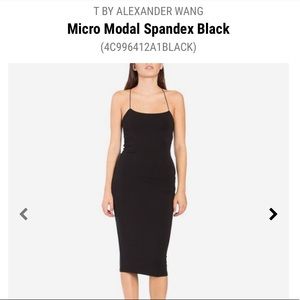 T BY ALEXANDER WANG Micro Modal Spandex Black